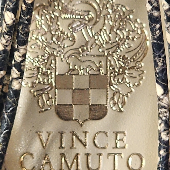 Vince Camuto Alsandra Faux Snakeskin Wovan Heels - Picture 8 of 8